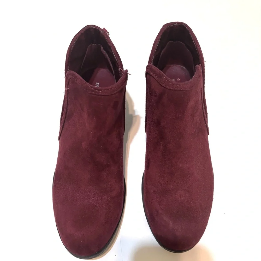 Maurices Women's Burgundy Ankle Boots